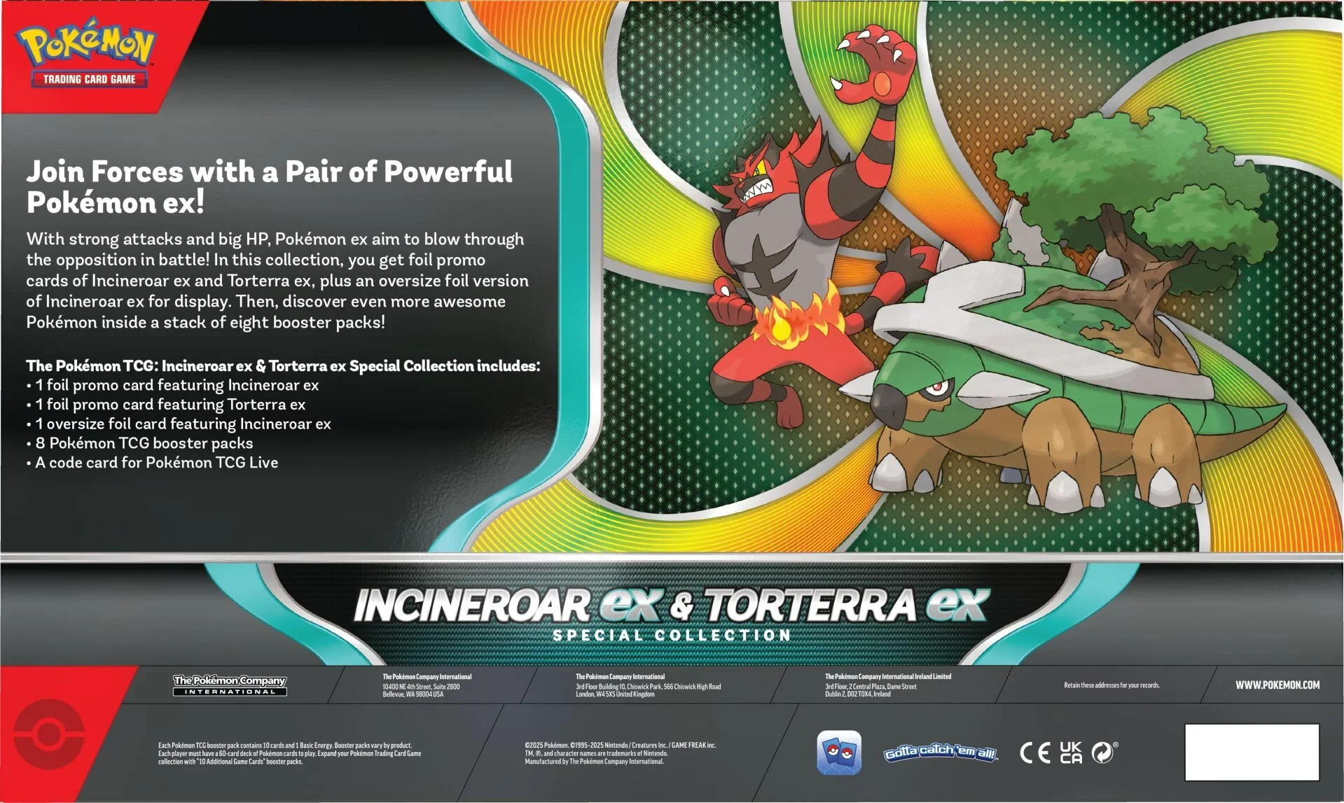 Pokemon TCG: Incineroar ex and Torterra ex Special Collection Box - Image 2