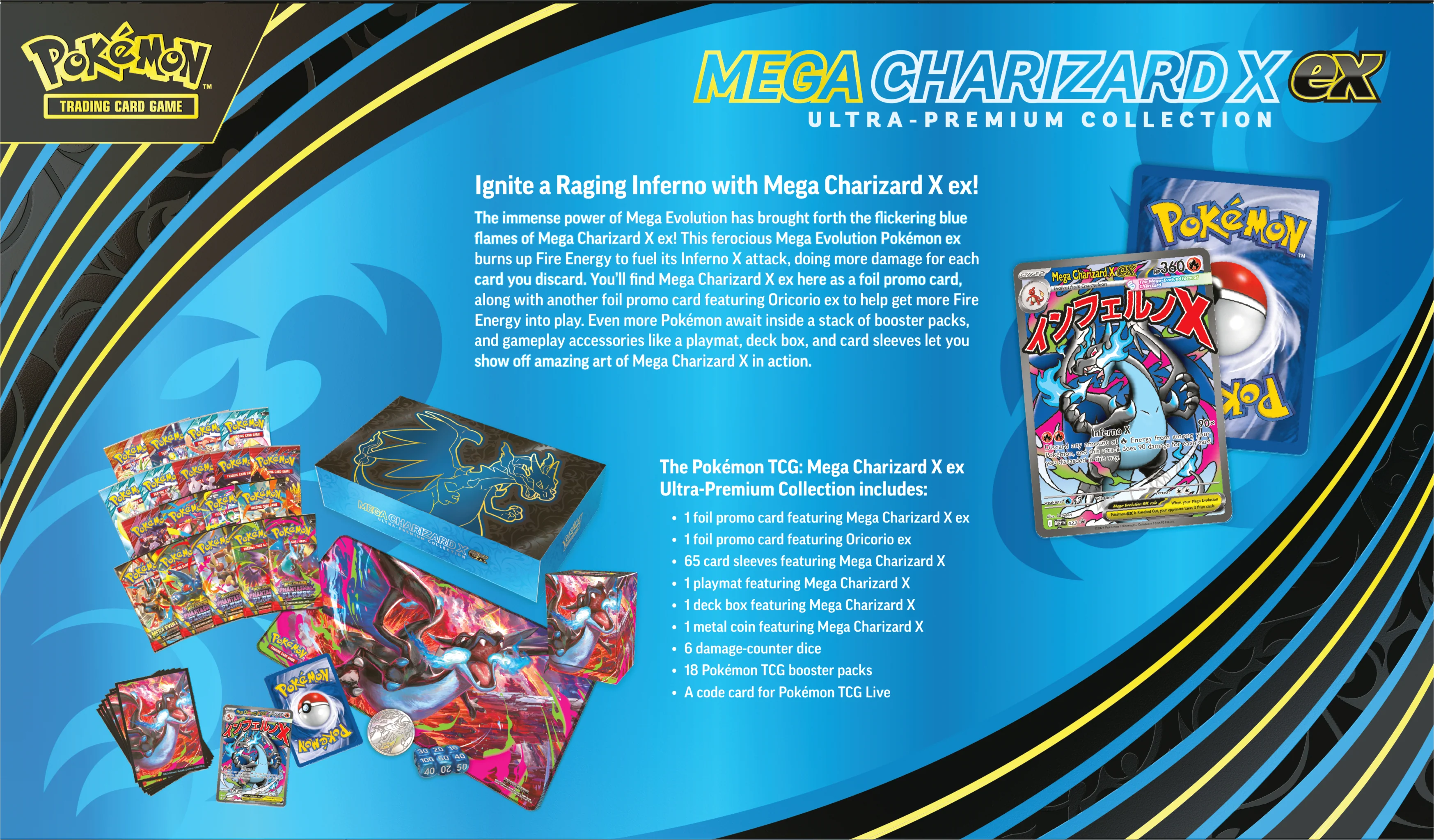 Pokemon TCG: Mega Charizard X ex Ultra Premium Collection - Image 9