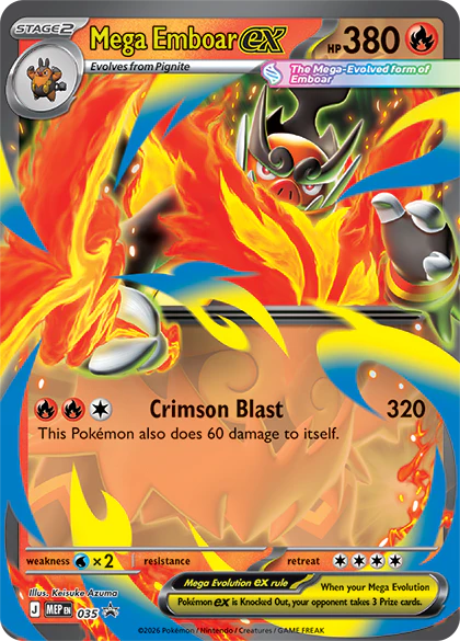Pokemon TCG: Mega Evolution Ascended Heroes - Mega Emboar ex Box - Image 2