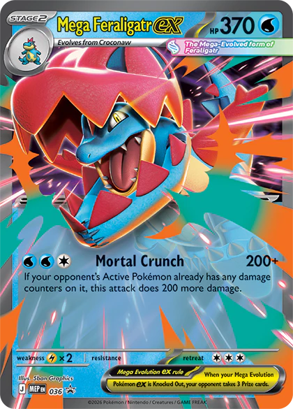 Pokemon TCG: Mega Evolution Ascended Heroes - Mega Feraligatr ex Box - Image 2