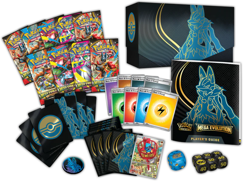Pokemon TCG: Mega Evolution - Elite Trainer Box - Lucario - Image 3