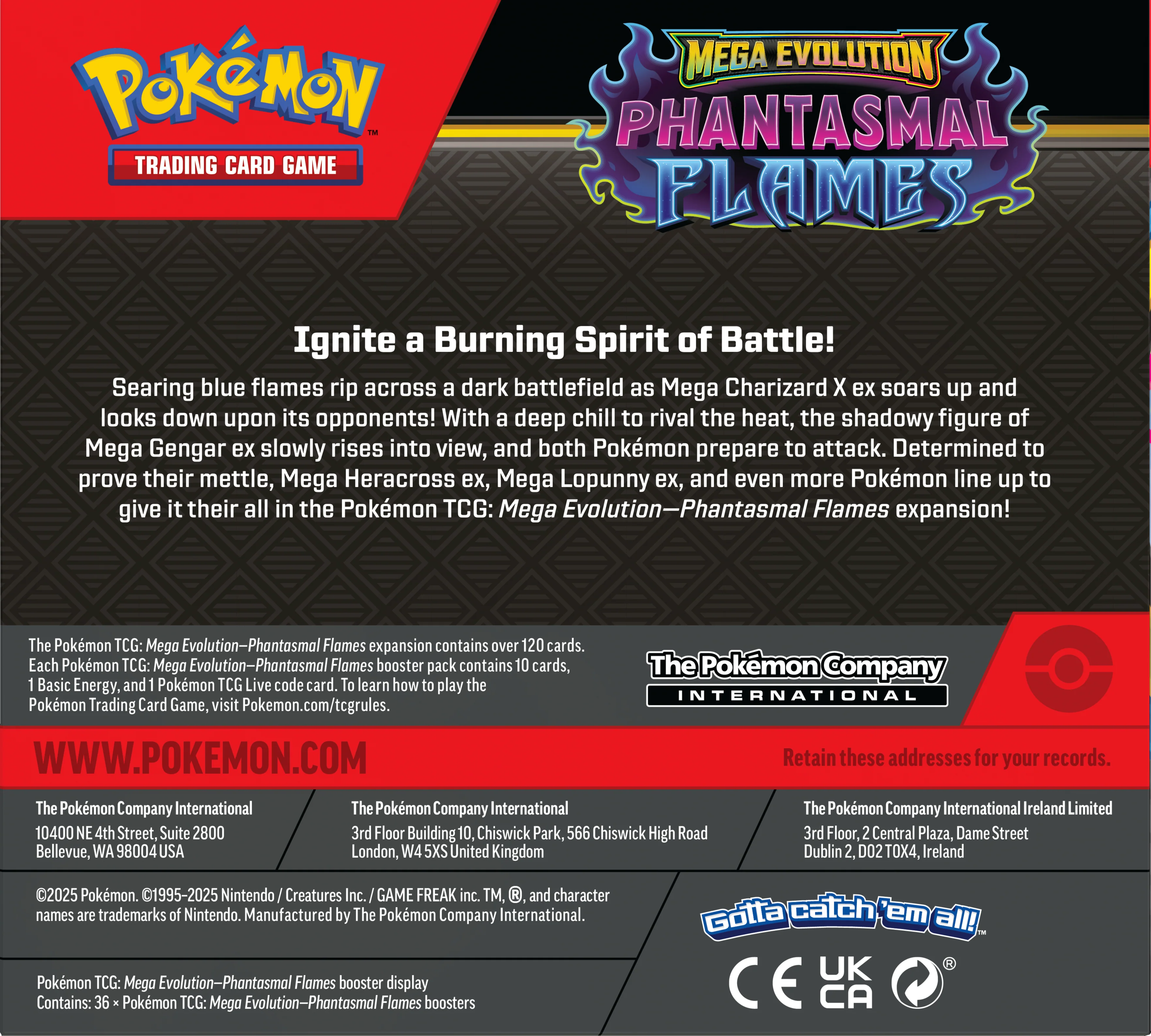 Pokemon TCG: Mega Evolution - Phantasmal Flames - Booster Box x36 Packs (CDU) - Image 7