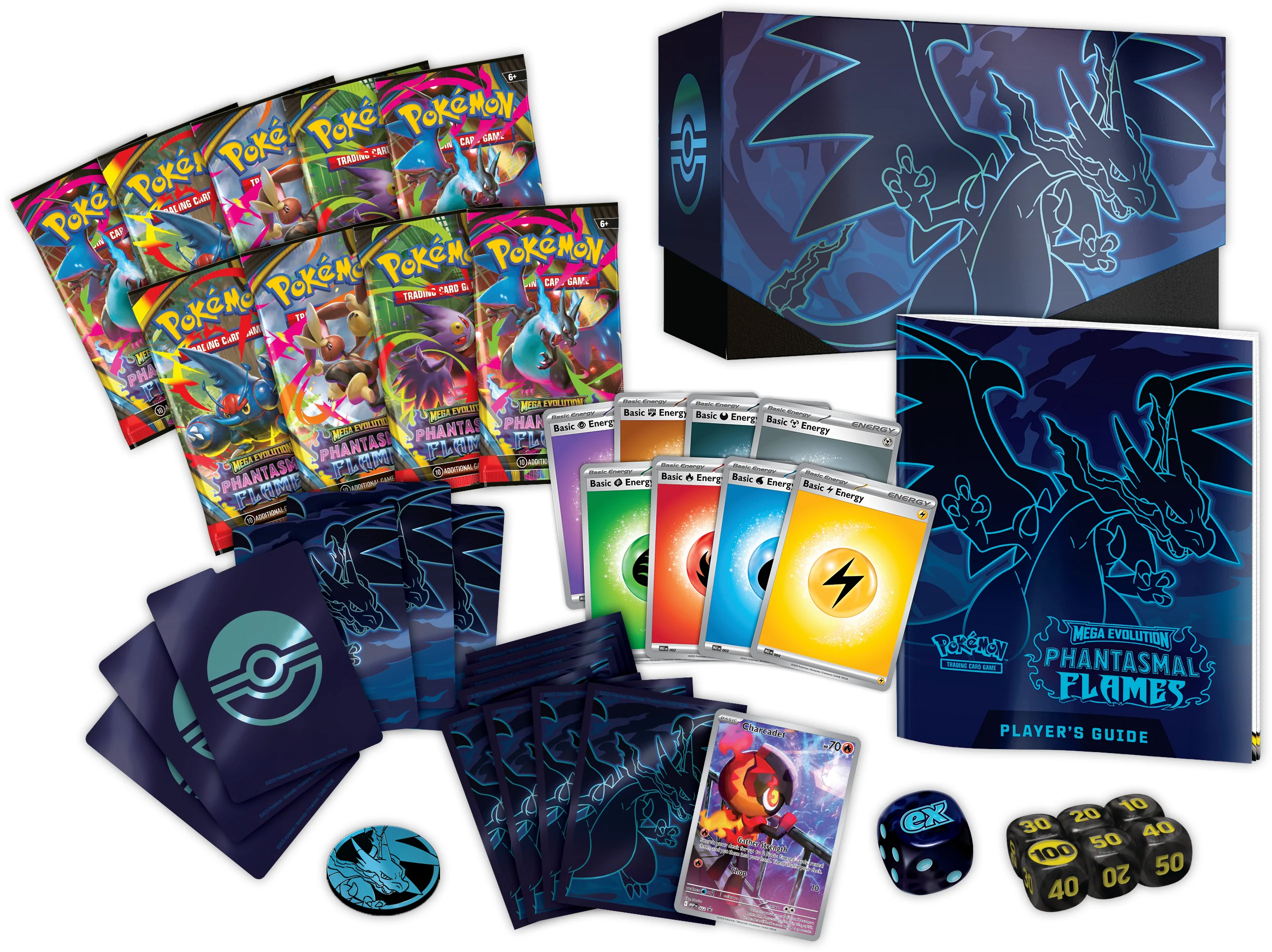 Pokemon TCG: Mega Evolution - Phantasmal Flames - Elite Trainer Box - Image 2