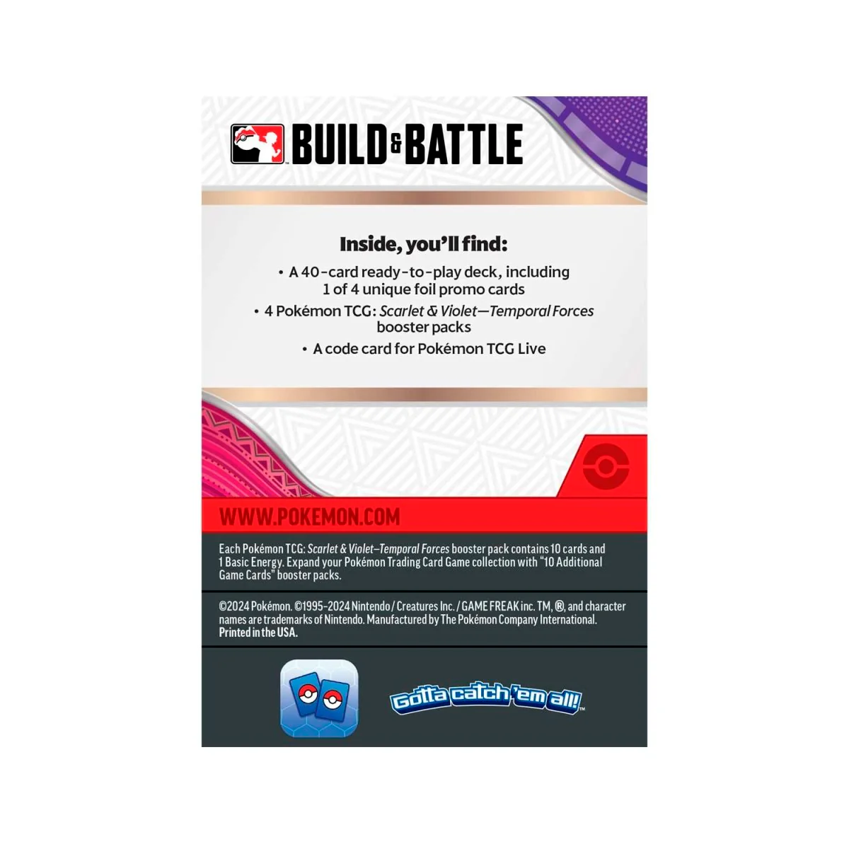 Pokemon TCG: Scarlet and Violet Temporal Forces Build & Battle Kit - Image 4