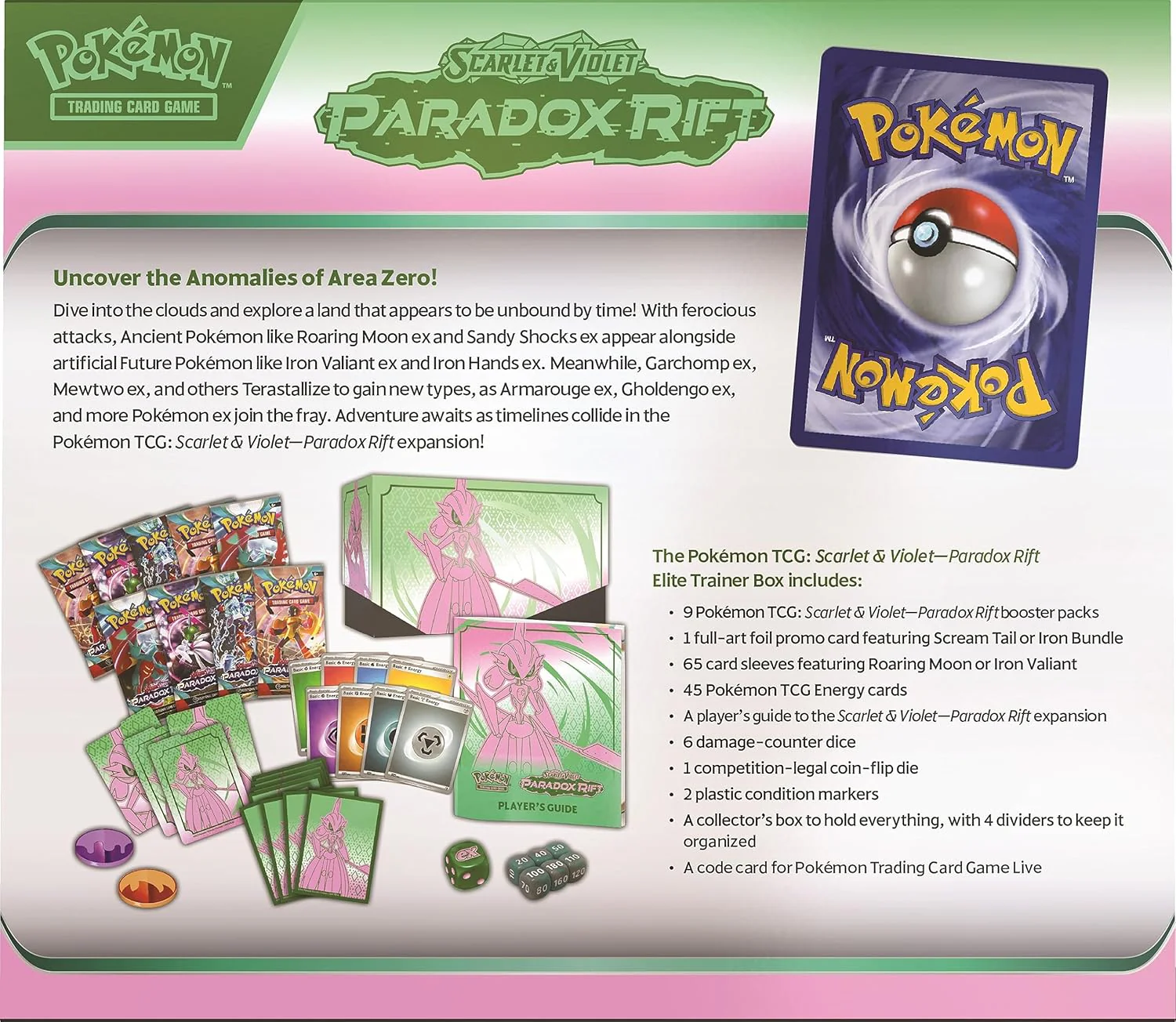 Pokemon TCG: Scarlet & Violet 4 - Paradox Rift - Elite Trainer Box - Image 4