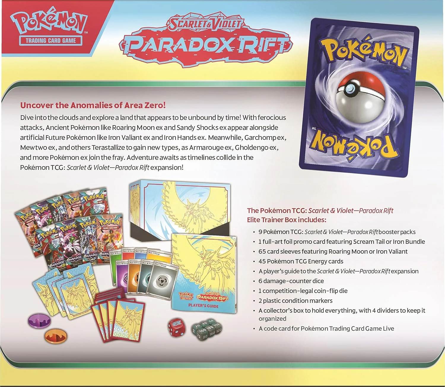 Pokemon TCG: Scarlet & Violet 4 - Paradox Rift - Elite Trainer Box - Image 6