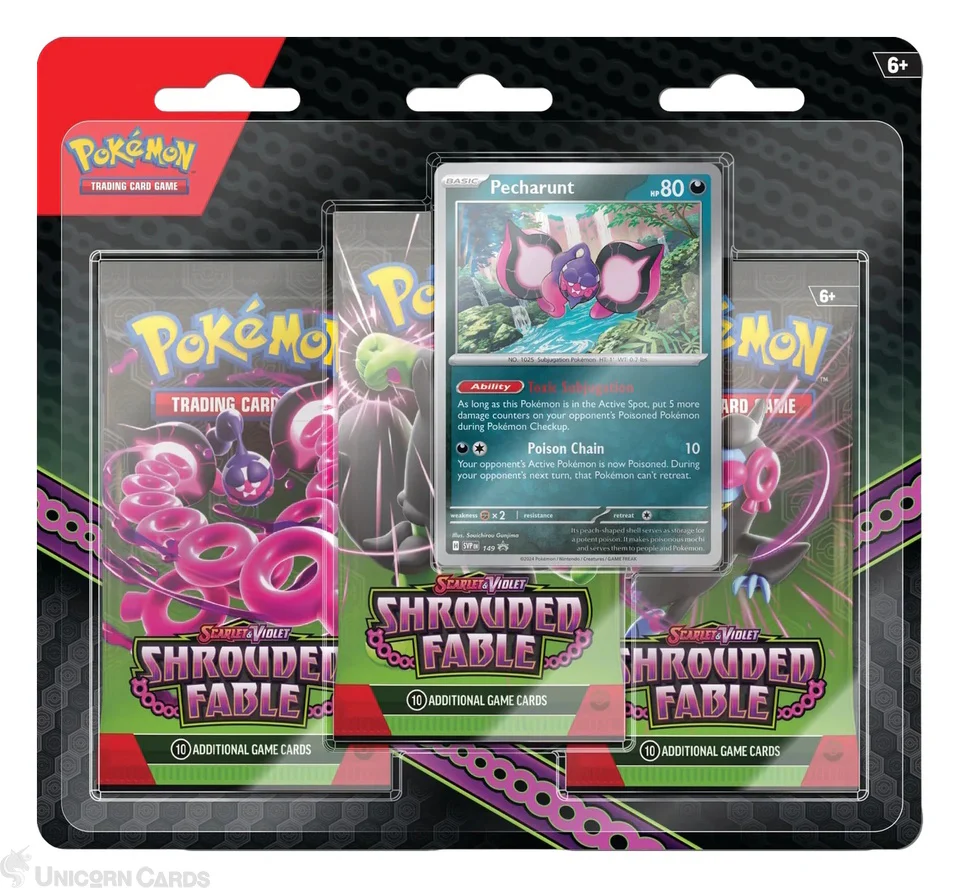 Pokemon TCG: Scarlet & Violet 6.5 - Shrouded Fable 3-Pack