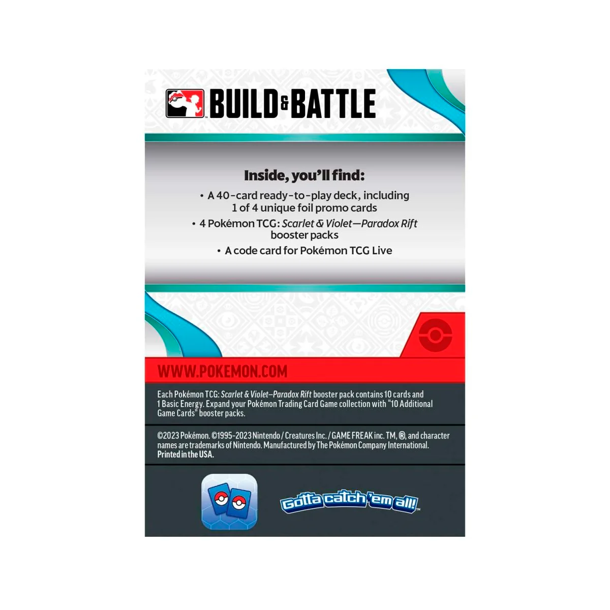 Pokemon TCG: Scarlet & Violet Paradox Rift Build & Battle Kit - Image 3