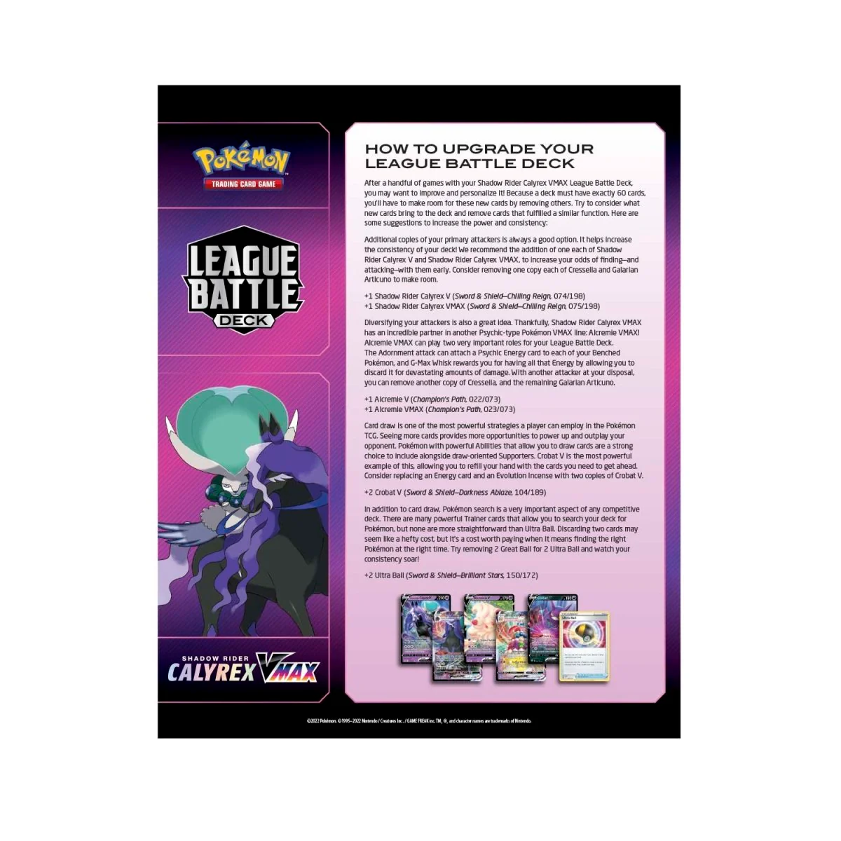 Pokemon TCG: Shadow Rider Calyrex VMAX League Battle Deck - Image 4