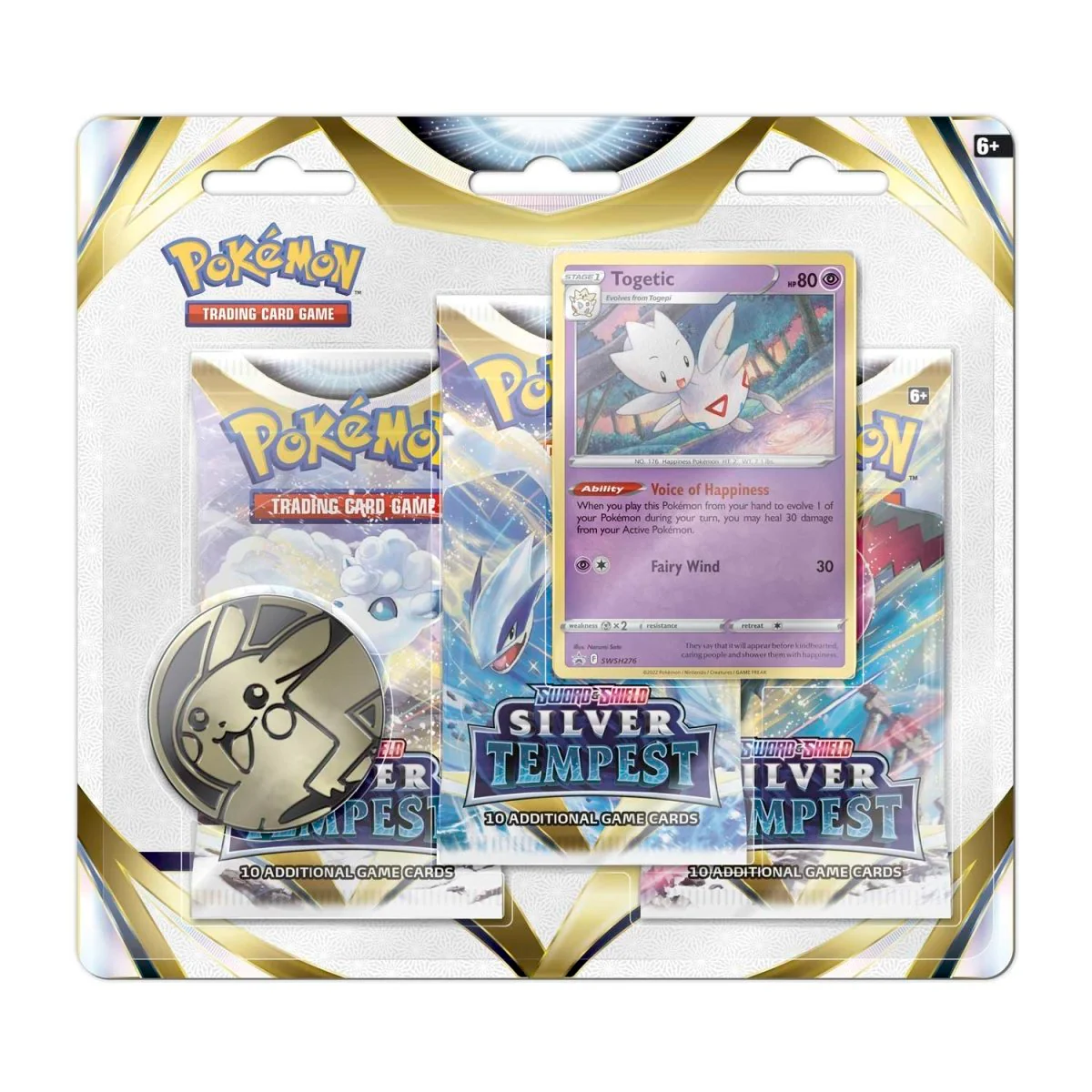 Pokemon TCG: Silver Tempest 3 Pack Blister Sealed Case of 24 Pcs - Image 5