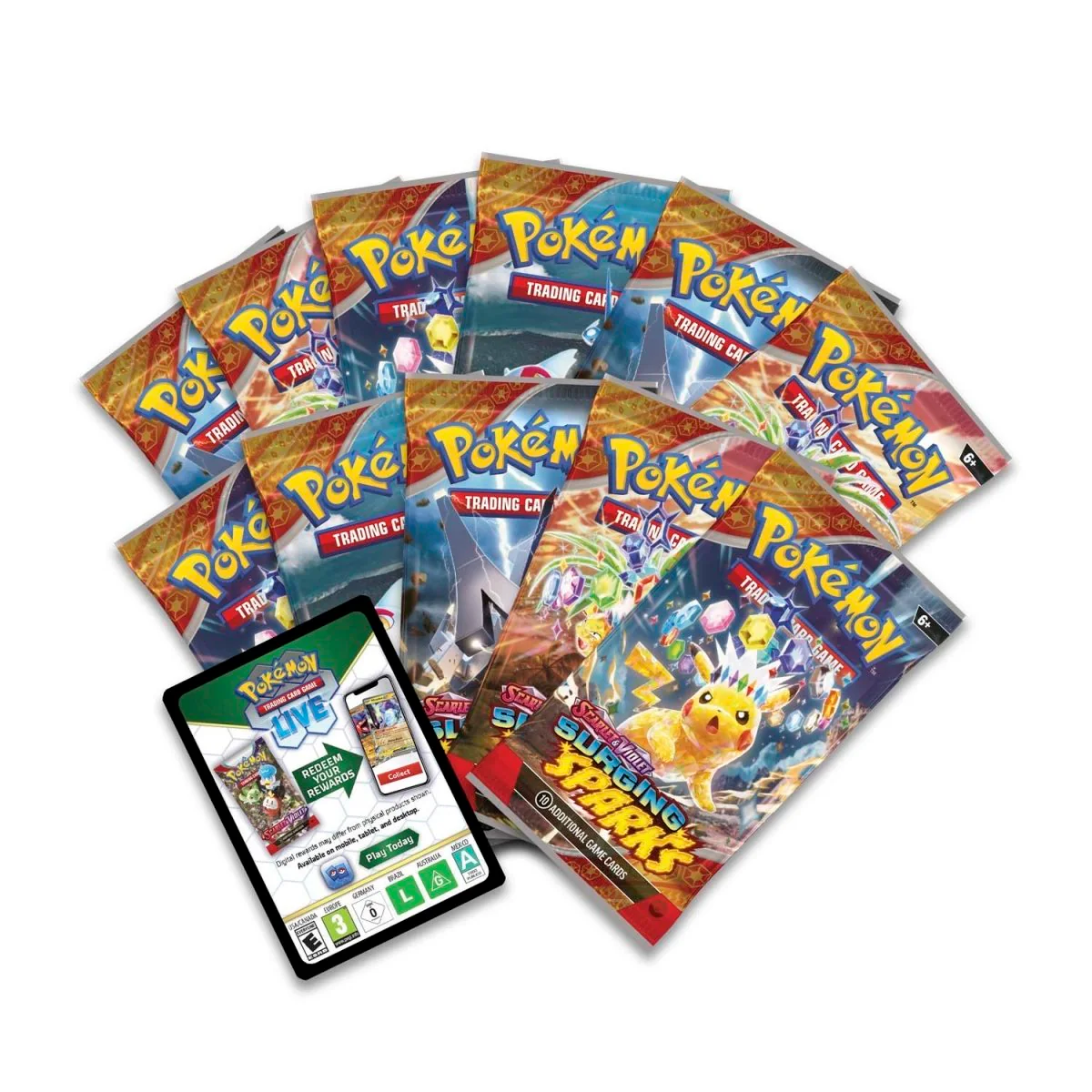 Pokemon TCG: Surging Sparks Pokemon Center Elite Trainer Box (Exclusive) - Image 3