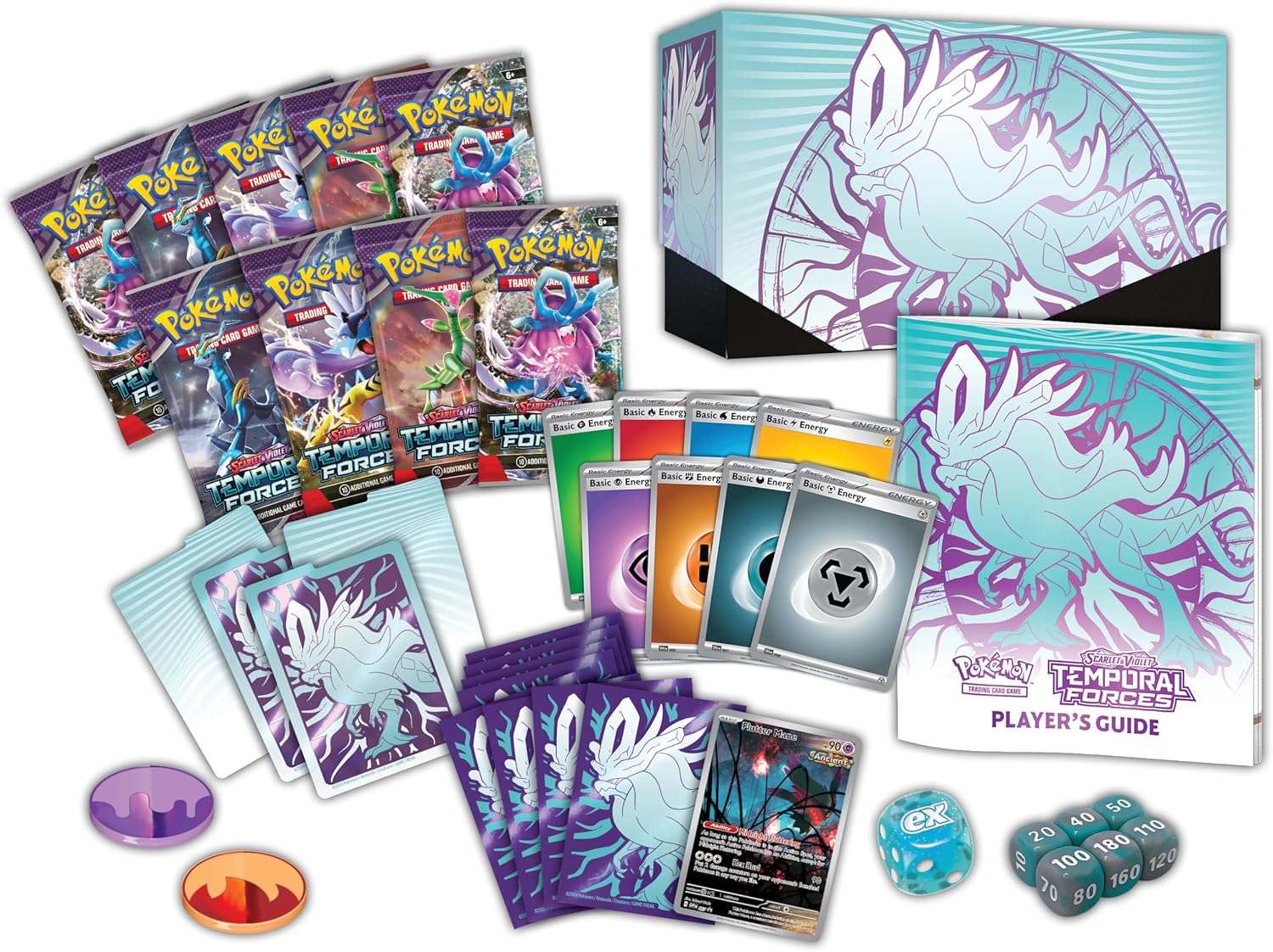 Pokemon TCG: Temporal Forces - Elite Trainer Box - Iron Leaves / Walking Wake - Image 6