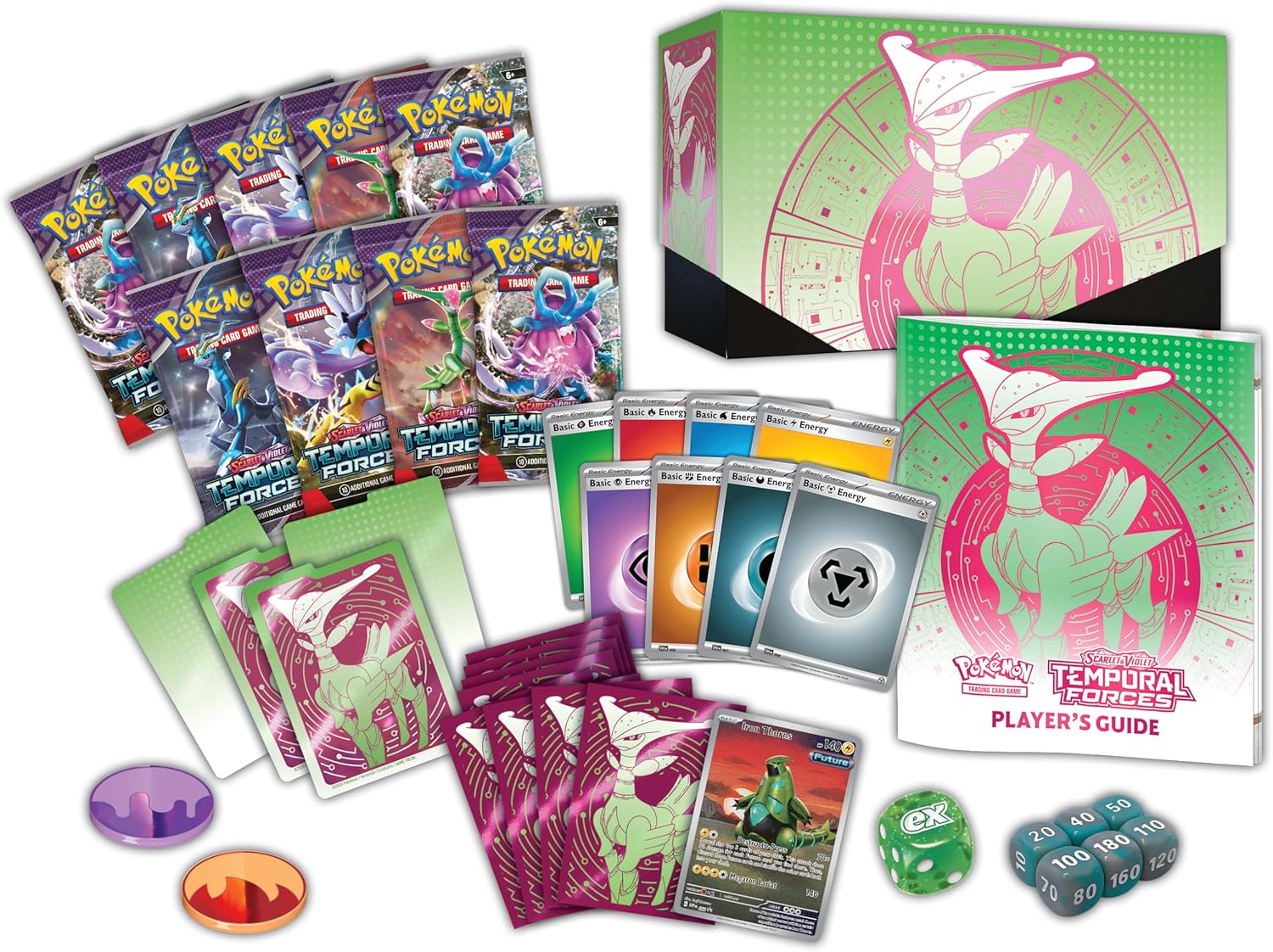 Pokemon TCG: Temporal Forces - Elite Trainer Box - Iron Leaves / Walking Wake - Image 7
