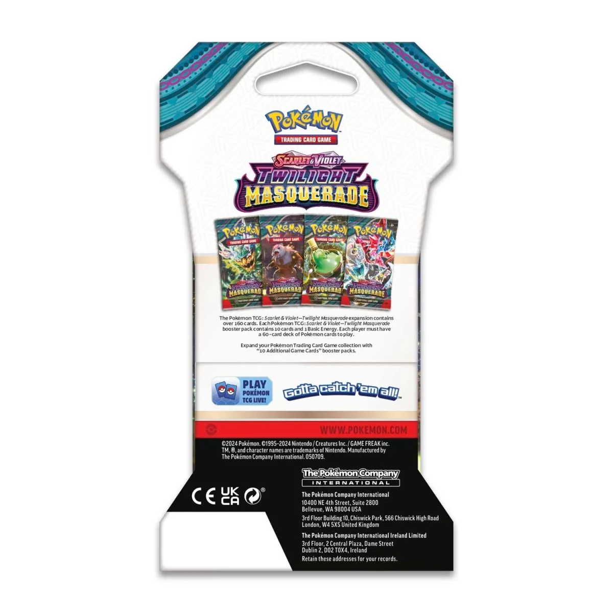 Pokemon TCG: Twilight Masquerade Sleeved Booster Pack Art Bundle [Set of 4] - Image 6