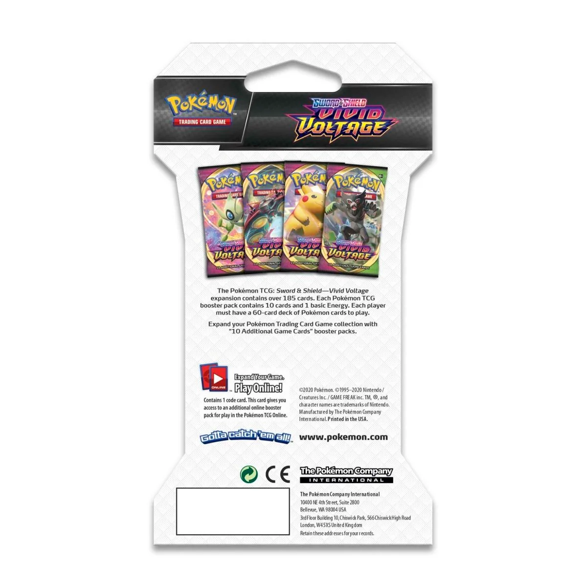 Pokemon TCG: Vivid Voltage Sleeved Booster Pack Art Bundle [Set of 4] - Image 6