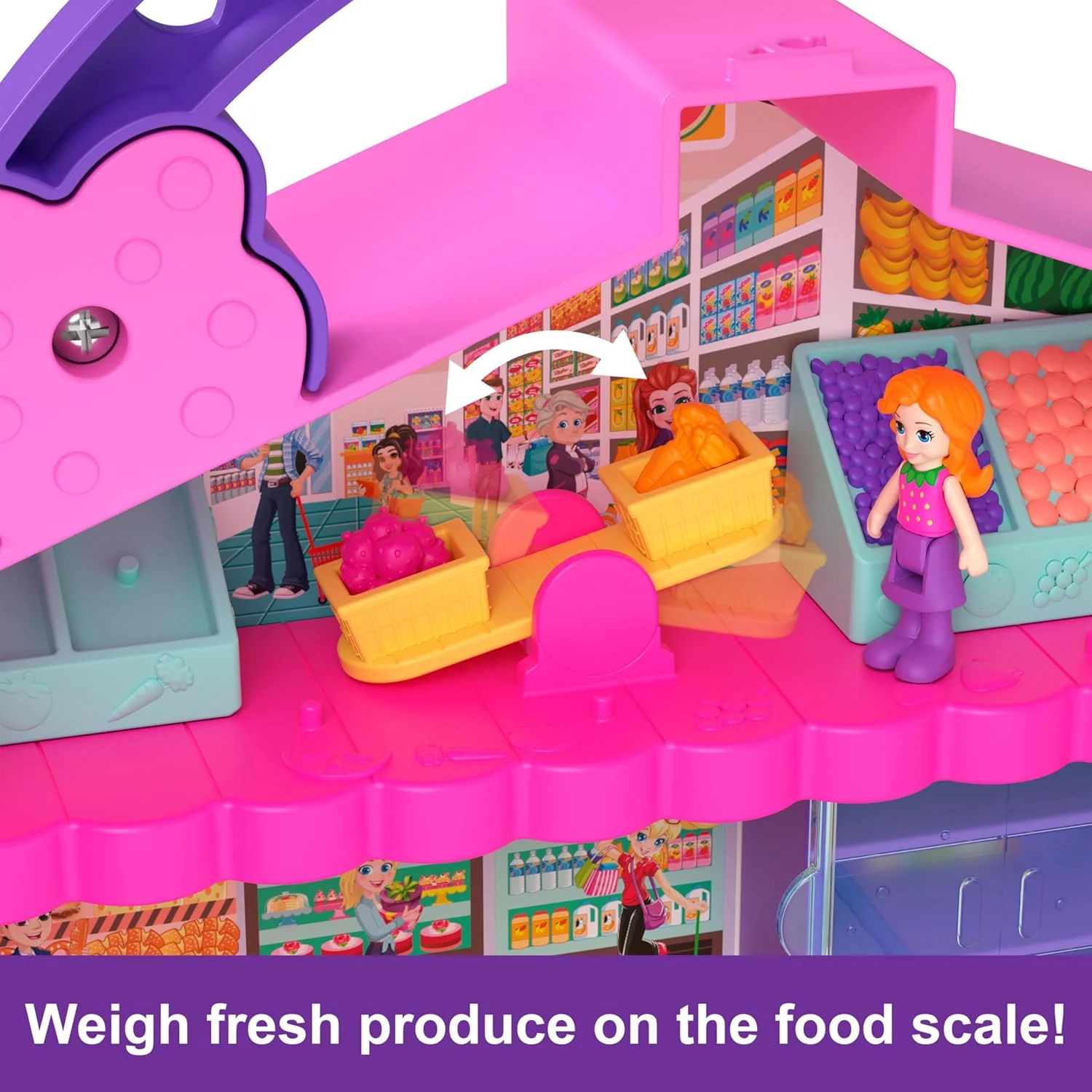 Polly Pocket: Pollyville Fresh Market Playset - Image 5