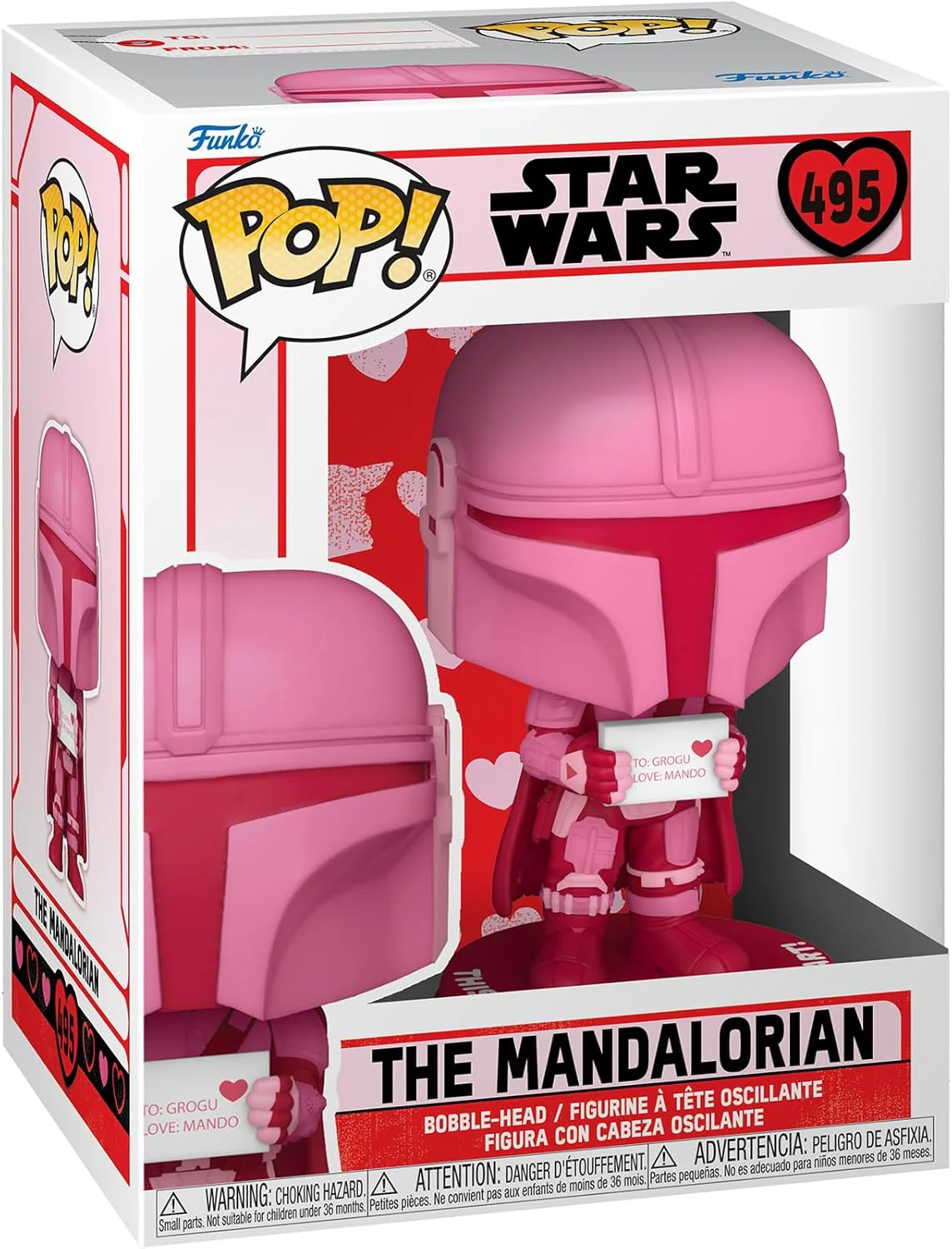 POP! Bobble-Head Star Wars: Valentines S2 - The Mandalorian - 495 /60126 - Image 2