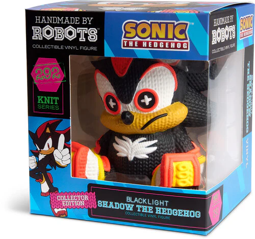 Sonic: Shadow (Blacklight) 442 Collectible Vinyl Figure from Handmade By Robots - Image 3