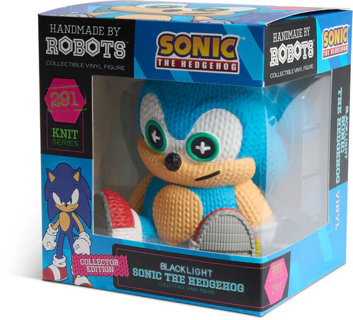 Sonic: Sonic (Blacklight) 291 Collectible Vinyl Figure from Handmade By Robots - Image 3