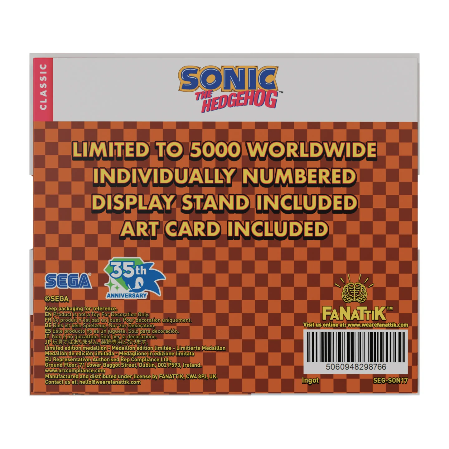 Sonic The Hedgehog – Original Logo Medallion - Image 4