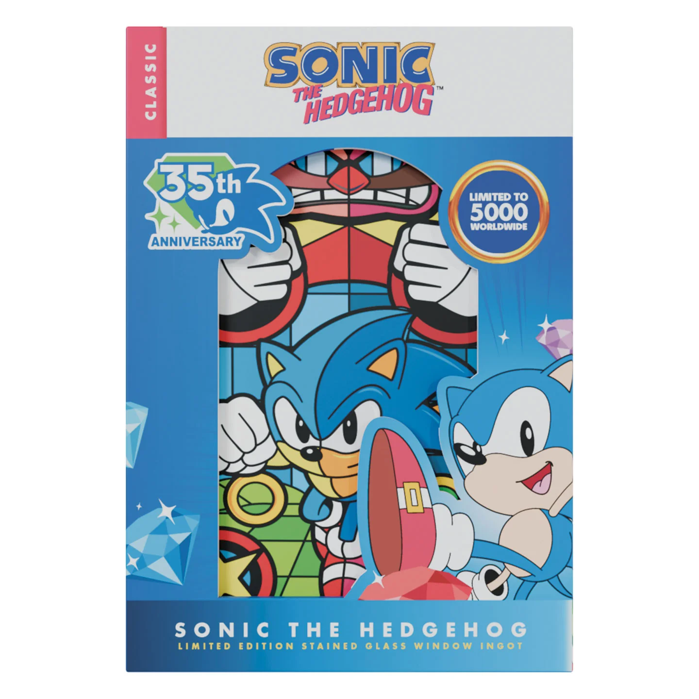 Sonic The Hedgehog – Stained Glass Window Style Ingot - Image 3