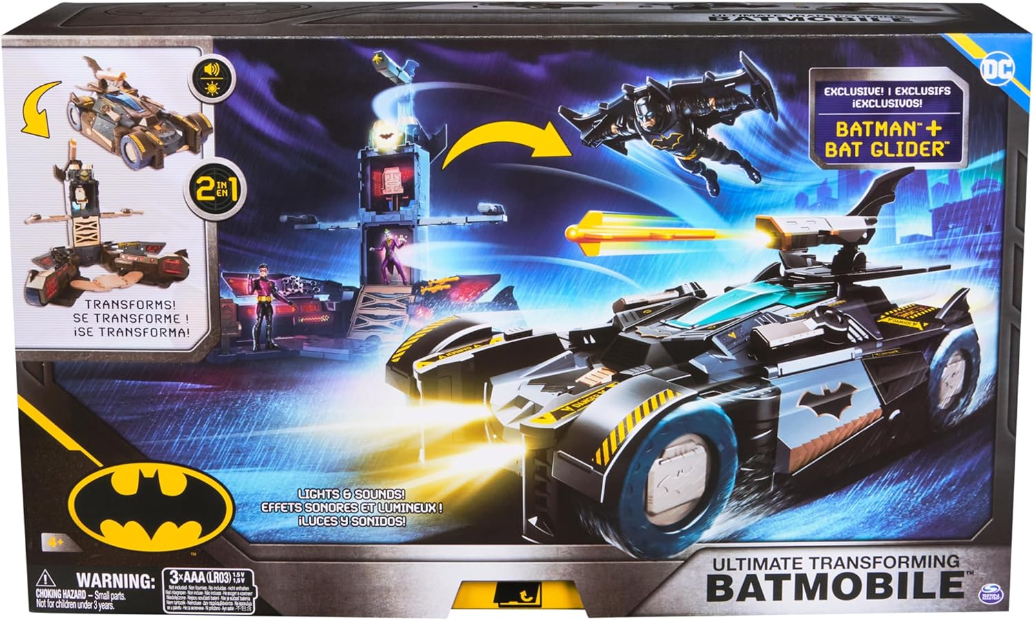 Spin Master DC Batman Playset Ultimate Transforming Batmobile 2-in-1 - Image 3