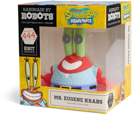 SpongeBob: Mr. Eugene Krabs 444 Collectible Vinyl Figure from Handmade By Robots - Image 2