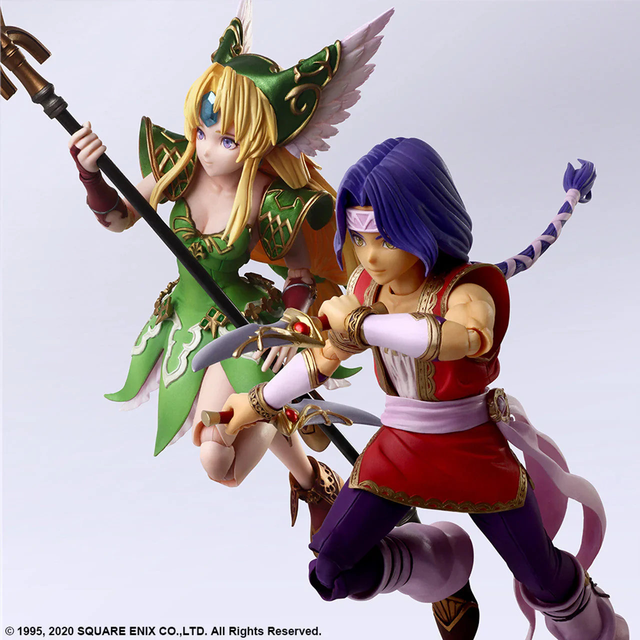 Square Enix Trials Of Mana - Bring Arts Action Figure: Hawkeye & Riesz