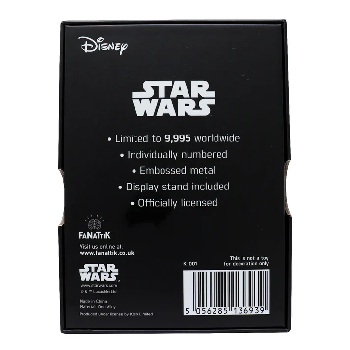 Star Wars K-001 Han Solo in Carbonite Limited Edition Metal Collectible - Image 4