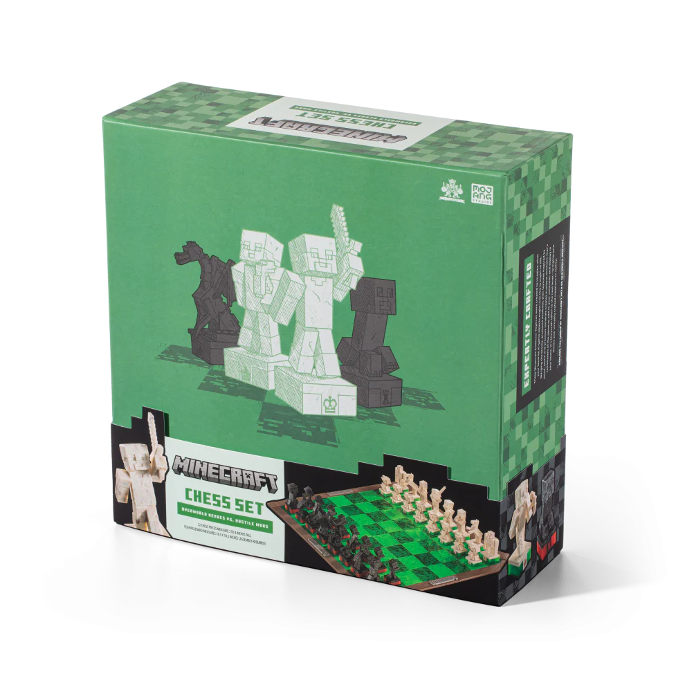 The Noble Collection - Minecraft: Chess Set – Overworld Heroes Vs. Hostile Mobs - Image 2