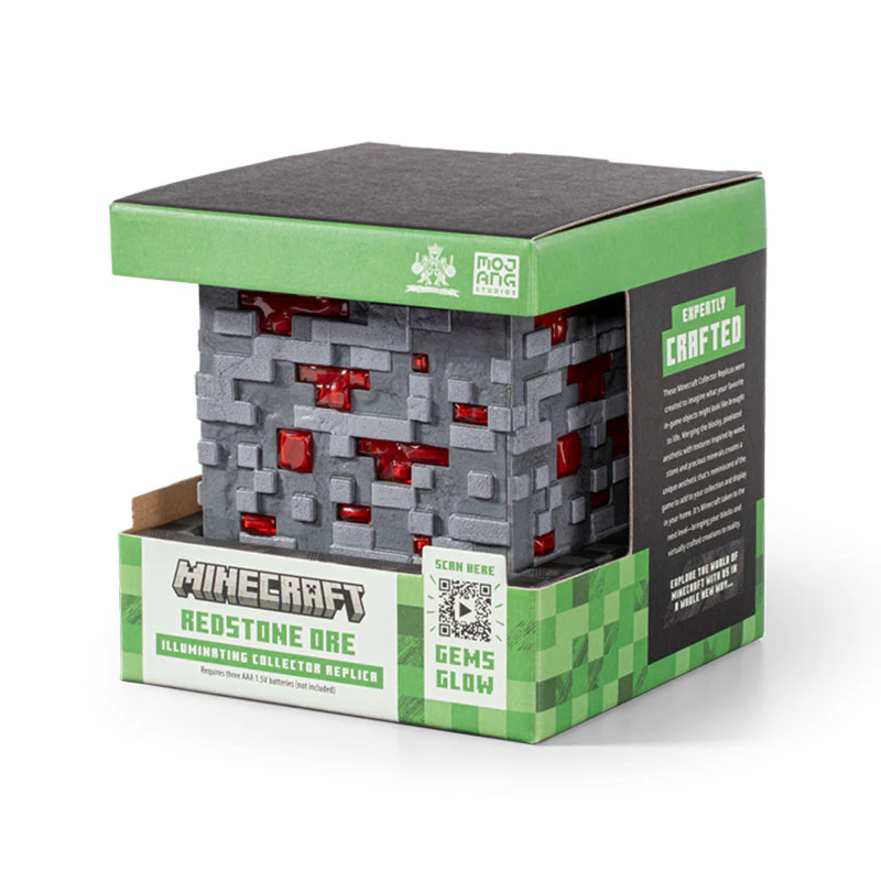 The Noble Collection: Minecraft Illumintaing Redstone Ore Replica