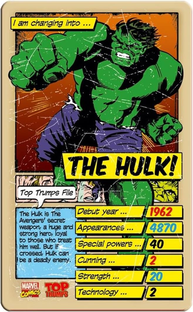 Top Trumps Marvel Comics Retro Special Card Game - Image 3