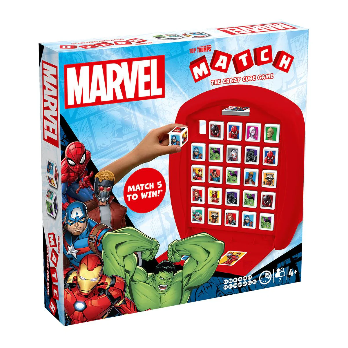 Top Trumps Match Marvel - The Crazy Cube Game
