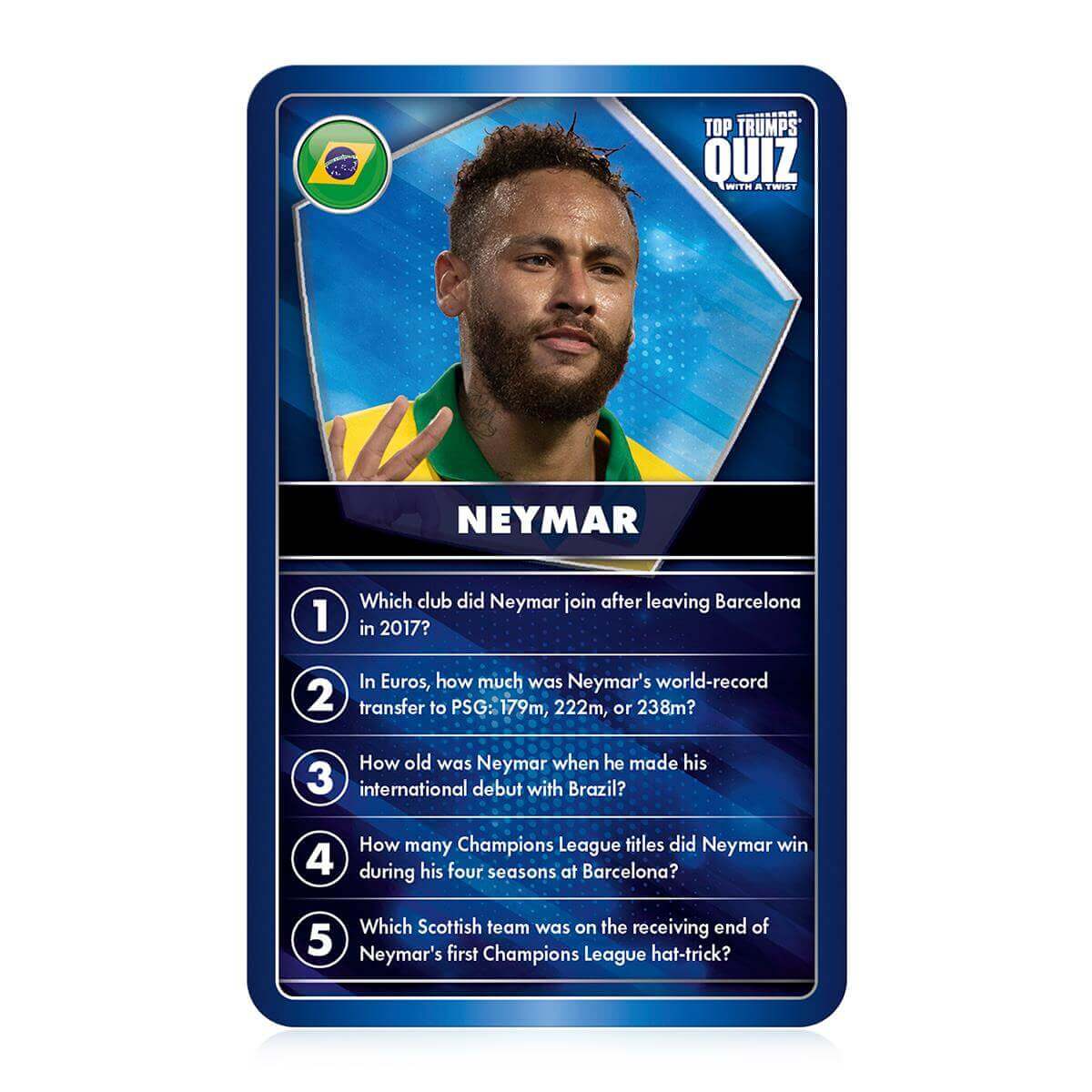 Top Trumps World Football Stars Blue Top Quiz Game - Image 5