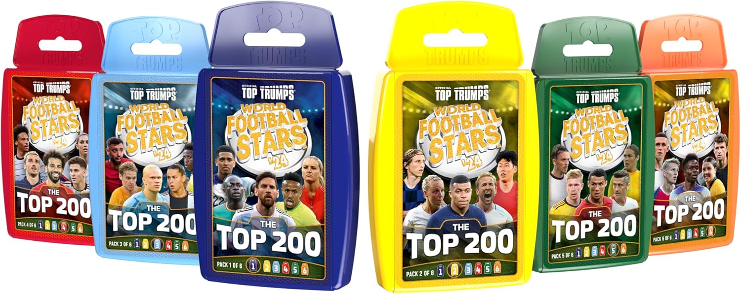 Top Trumps World Football Stars Top 200 - Collectors Kit Card Game - Image 2