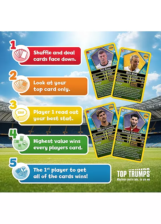 Top Trumps World Football Stars Top 200 - Pack 2 Card Game - Image 2