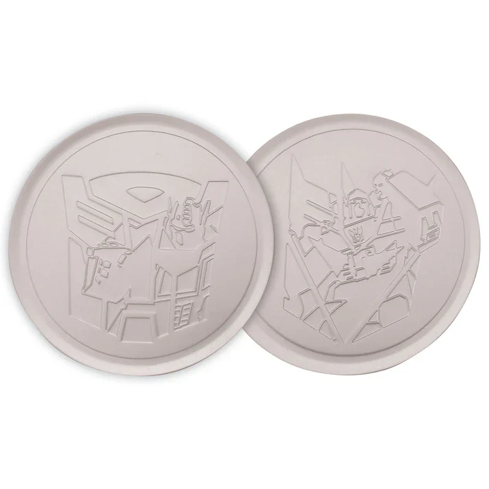 Transformers Set of 4 Embossed Metal Coasters - Image 2