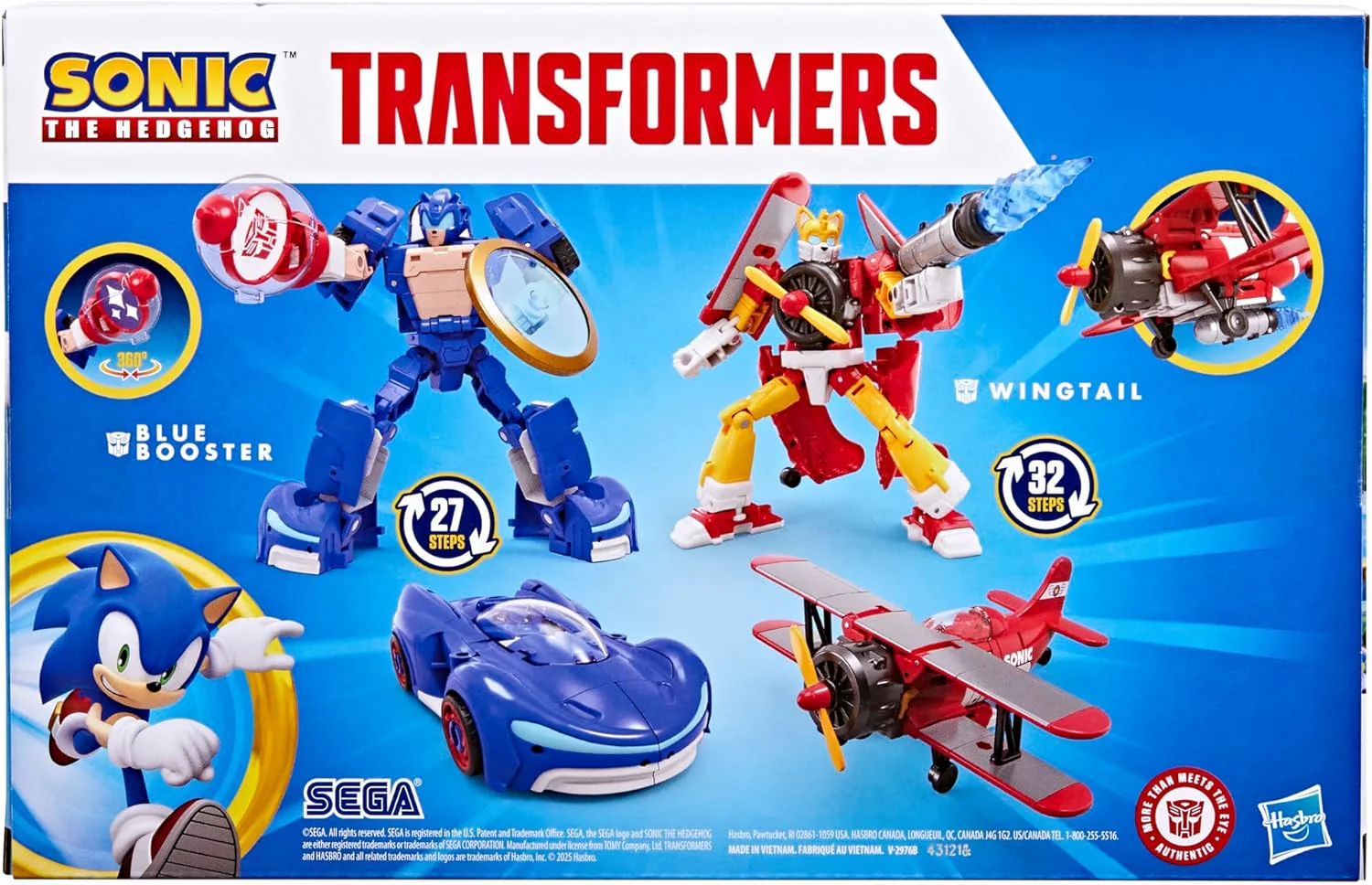 Transformers X Sonic The Hedgehog: Wingtail & Blue Booster - Image 4