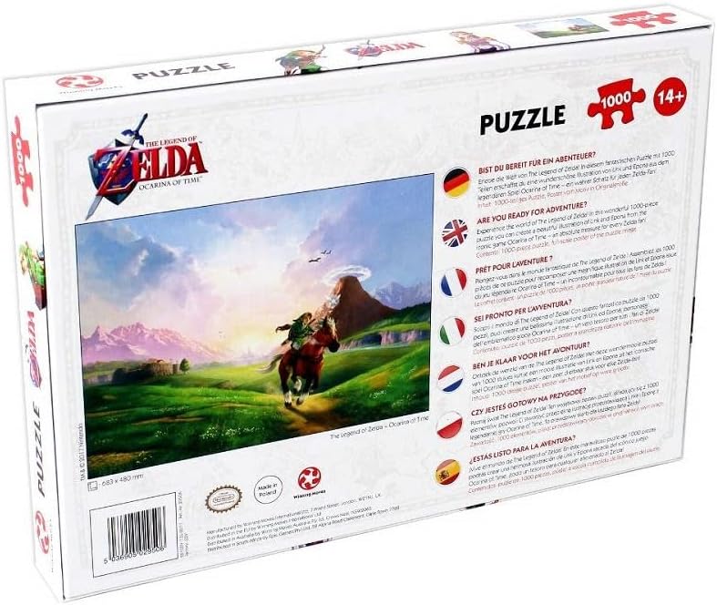 Winning Moves Legend of Zelda Ocarina of Time 1000 Piece Jigsaw Puzzle Game - Image 3