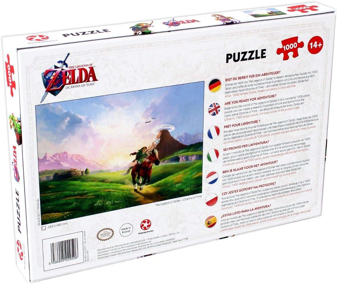 Winning Moves Legend of Zelda Ocarina of Time 1000 Piece Jigsaw Puzzle Game - Image 4