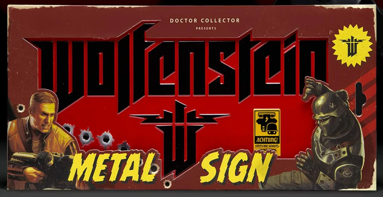 Wolfenstein "The New Colossus" Metal Sign - Image 2