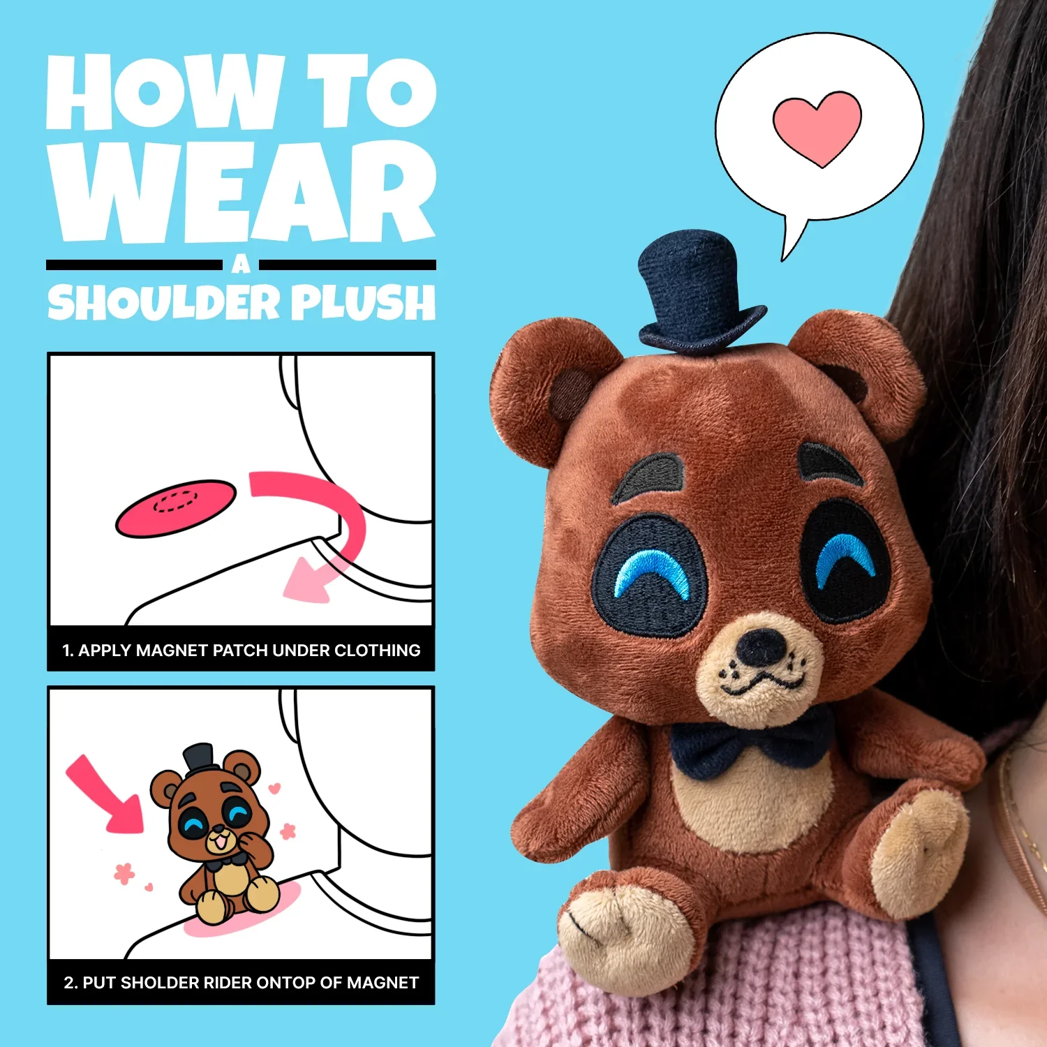 YouTooz - Five Nights at Freddy's: Freddy Shoulder Rider (6IN) - Image 3