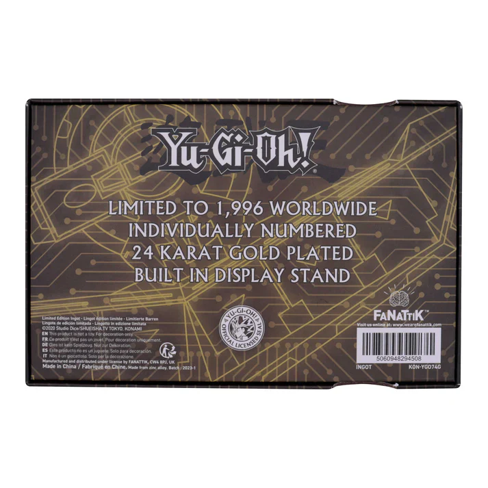 Yu-Gi-Oh! 24K Gold Plated Duel Disk Mini Replica - Image 4